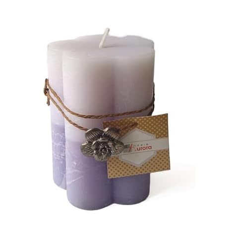 Candele D'Aurora Janet Flower Candle, Purple Cover