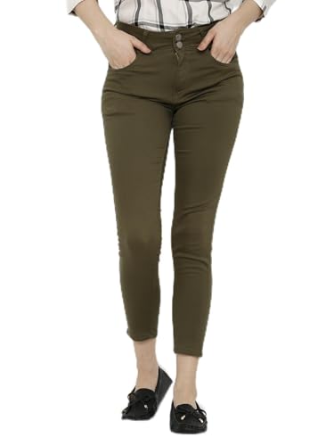 Image of KRAUS JEANS Women's Skinny Fit Mid-Rise Crop Length Jeans (WFA-1209)