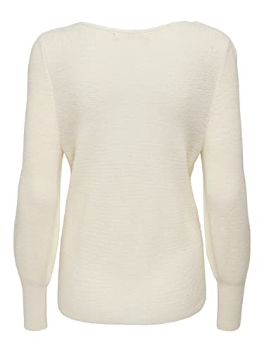 ONLY Damen Onlatia L/S V-hals sweater Knt Noos Pullover, Whitecap Gray, XS EU – Ansicht 3