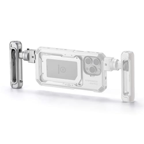 Poignée Tilta Khronos compatible iPhone 15 Pro Pro Max titane blanc réglable - 3