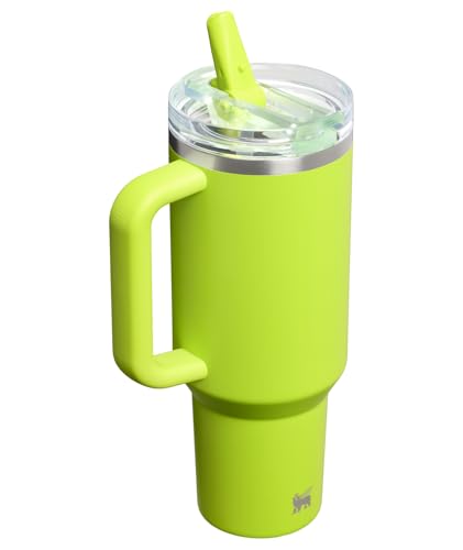 Image of STANLEY Quencher ProTour Flip Straw Tumbler with Leakproof Lid 40 oz | Built-In Straw & Handle | Cupholder Compatible for Travel | Insulated Stainless Steel Cup | BPA-Free | Chartreuse