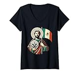 Photo Gallery donna san judas tadeo camicia preghiera guerriero con bandera de mexico maglietta con collo a v Photo Gallery donna san judas tadeo camicia preghiera guerriero con bandera de mexico maglietta con collo a v
