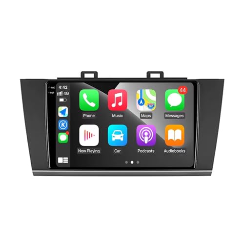 9 Pulgadas Autoradio Estéreo Android 13 Reproductor Multimedia Radio para Subaru Outback 5 2014-2018 con Wireless CarPlay Control del Volante IPS Pantalla Táctil Cámara Trasera(Q7 8+256G)