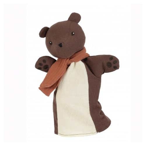 Marionnette en Coton Double Gaze Ours Idéale pour les Histoires Magiques Neuf - vue 2