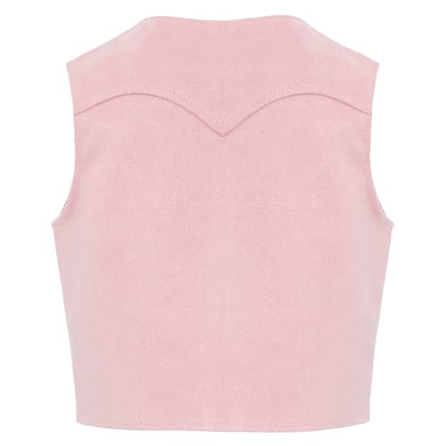 Kids Cowboy Cowgirl Waistcoat Vest Child Western Rodeo Dress Up Outfit for Halloween Party2