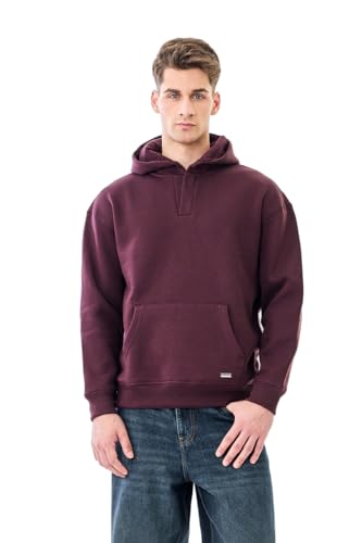 Image of SNITCH Men Casual Hoodie| Oversized Fit Hooded Neckline with Graphic Print & Long Sleeve| Soft Cotton-Polyester Blend for Daily Winter Wear & Streetwear