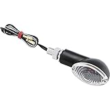 BikeMaster Universal Mini-Stalk Turn Signals, Black/Clear