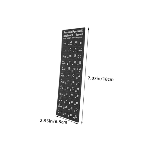 Pegatinas de teclado ruso mate evitan reflejos y facilitan escritura cirílica 2