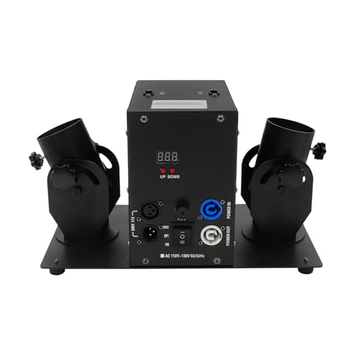 Cañón Profesional de Confeti de 2 Cabezas, Lanzador Eléctrico DMX512 de Doble Barril con Control Remoto para Eventos y Fiestas miniatura 4