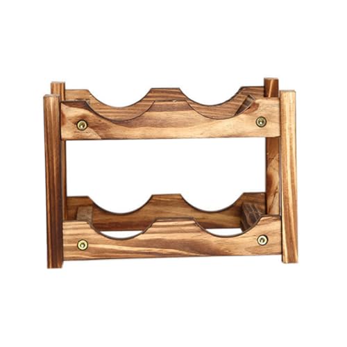 Soporte para botellas de vino madera compacto y chic miniatura 1