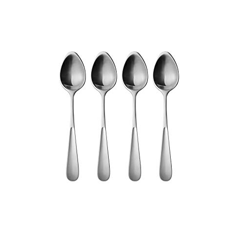 Georg Jensen Designer Vivianna Dessert Spoon Giftbox 4Pcs, Matte Stainless