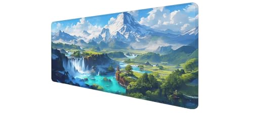 Tapis souris XXL de haute précision avec des bords cousus durables et soignés