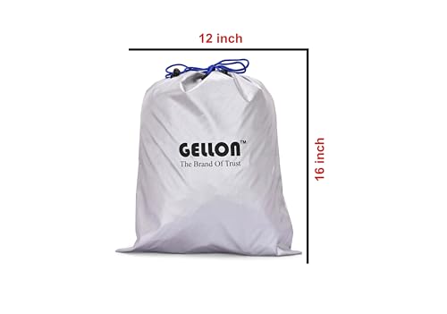 Image of Gellon 2 Pc Shoes Bag in Umbrella Cloth with Water Proof for Travel & Storage Travel Organizer for Women & Men Travel Accessories Shoes Cover Pouch for Travel Essentials in Silver Color