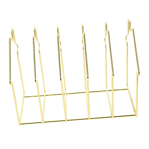 Housoutil 1pc Iron Desktop Storage Rack Stylish File Organizer for Office Section Document Holder for Efficient Desktop Organization Engineering Material House Design