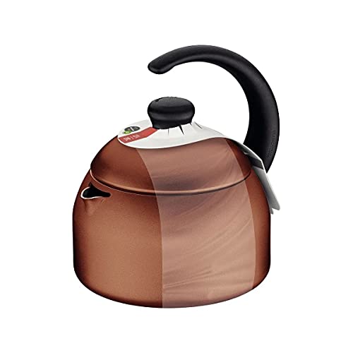 Chaleira Tramontina em Alumínio com Revestimento Interno e Externo Starflon Max Laranja 1,9 L