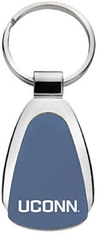 LXG Uconn, University of Connecticut - Teardrop Keychain - Blue