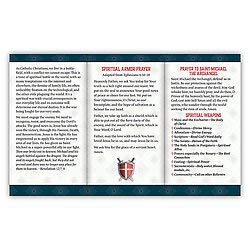 Spirit Warfare Trifold Card solution de piété portable lot chrétien de 24