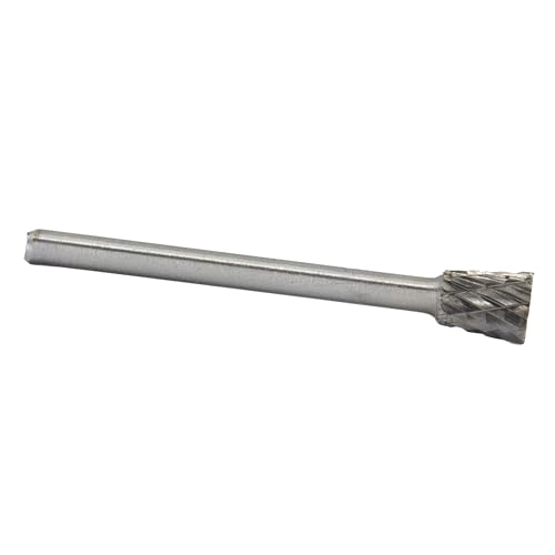 Image of Drill America SN-42 Carbide Burr /Rotary File Inverted Cone Double Cut for Die Grinder 1 /8 inch Dia. x 3 /16 inch Cut Length with 1 /8 inch Shank and 1-1 /2 inch Overall Length, DUL Series