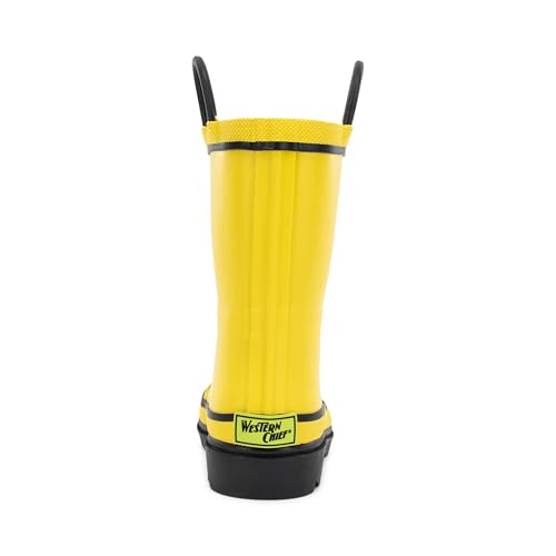 Western Chief Kids Waterproof Rubber Classic Rain Boot with Pull Handle - Thumbnail 3