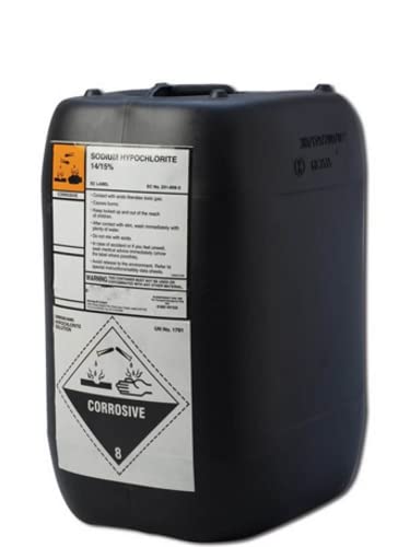25 Litres of Sodium Hypochlorite - Liquid Chlorine