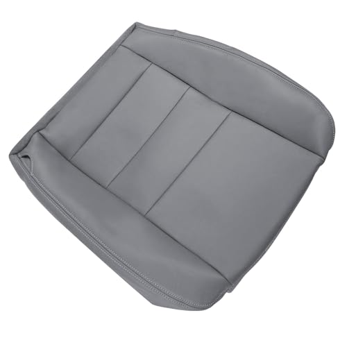 NLQR Driver Side Bottom Replacement Seat Cover fit for Ford F250 F350 F450 F550 Lariat 2002-2007 & Ford Excursion 2002-2005 - Custom Fit Microfiber Leather, Medium Flint Gray