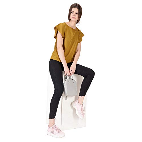Image of OOMPH! Women's Crepe Tank Top - Pineapple Yellow