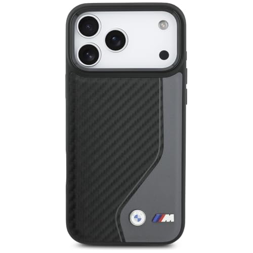 Coque iPhone 17 Pro Max carbone BMW M anthracite : protection magnétique compatible avec MagSafe