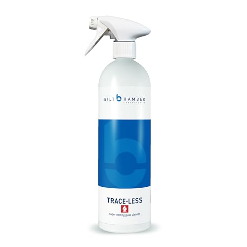 Bilt Hamber Trace-Less (1000ml) Super Wetting Glass Cleaner with Waffle Weave and Suede Microfibre Towels