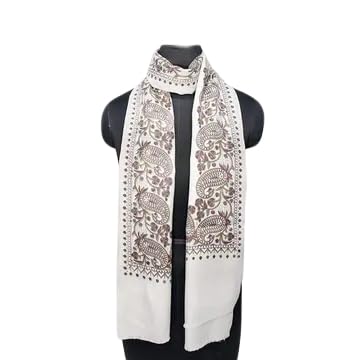 Printed Women Casmilon Wool Paisely Printed Ladies Winter Warm Shawl Pack Of 1_13-image-44
