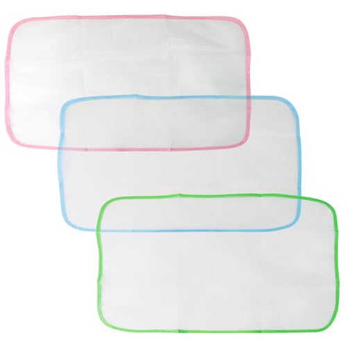Image of 3Pcs Pressing Cloth for Ironing Pressing Cloths for Clothes Protect Ironing Cloth to Protect Clothes (Pink /Blue /Green)