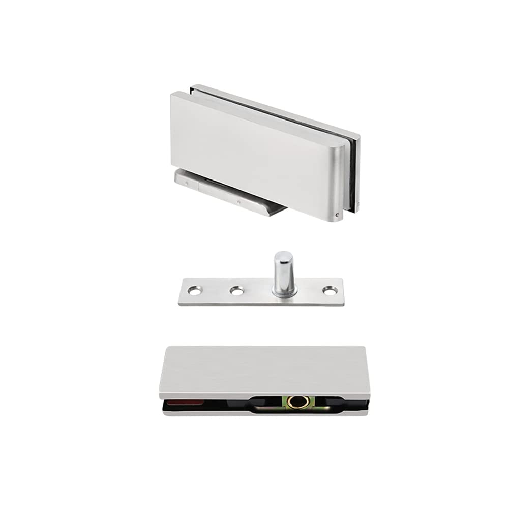 Myxjx One Color Hinges, Stainless Steel Glass Clamps For Shower Doors - 10-12Mm Toughened Fittings