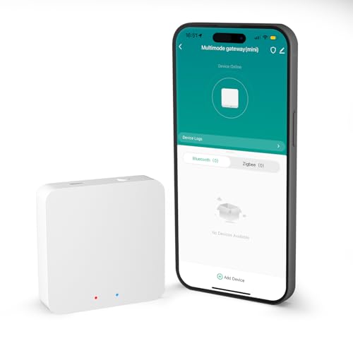 SMARTERCURRY Tuya ZigBee & Bluetooth Gateway, Multi-Mode Smart Home Bridge für Tuya-Geräte, Wireless Hub Kompatibel mit Alexa/Google Home, funktioniert mit Smart Life/Tuya App, Nur für Tuya-Produkt