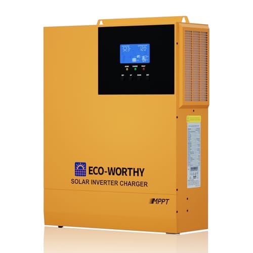 Image of ECO-WORTHY Solar Inverter 3500W 48V DC-120V AC,80A MPPT Solar Controller, inversor hibrido Support Parallel Max 6, Max.120A Battery Charging, Max PV Input Power 4400W