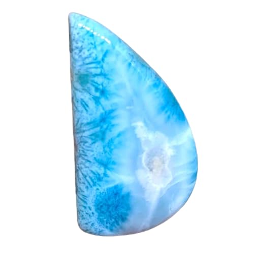 Larimar naturel cabochon 43x23mm pour création de bijoux DIY