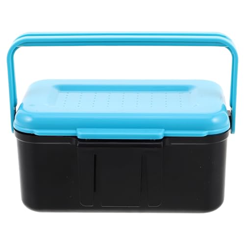 CATIEBYE Live Bait Bucket with Bait Clip Design and Multifunctional Abs Fishing Tackle Box Portable Fishing Worm Box