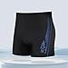 Men's Swim Trunks Fashion Printed Stretchy Comfy Slim Swimming Shorts Boxer Briefs for Beach Swimming Hot Spring Navy#05 4X-Large