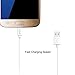 Short Micro USB Cable, 5-Pack 7-Inch Short Micro USB to USB 2.0 Charging Cables - Fast Android Charger Compatible for Samsung Galaxy S7 Edge Tab J7 Note 5, LG, Kindle, Sony, HTC One, Etc.