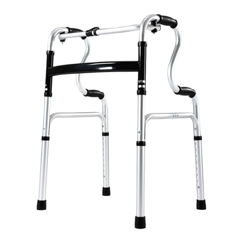 BTtime 折りたたみ式歩行器 アルミ制 歩行補助 直立型歩行補助器 大人用歩行 器介護 高齢者歩 行器 ８段調節可能 交互・固定2way式 軽量 折畳 室内/屋外用