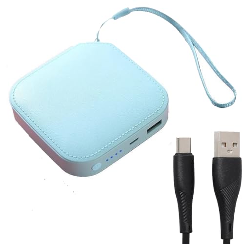 Image of TexoVera Portable Power Bank, 10000 mAh, 18W Type C Quick Charge, Compact (Blue)