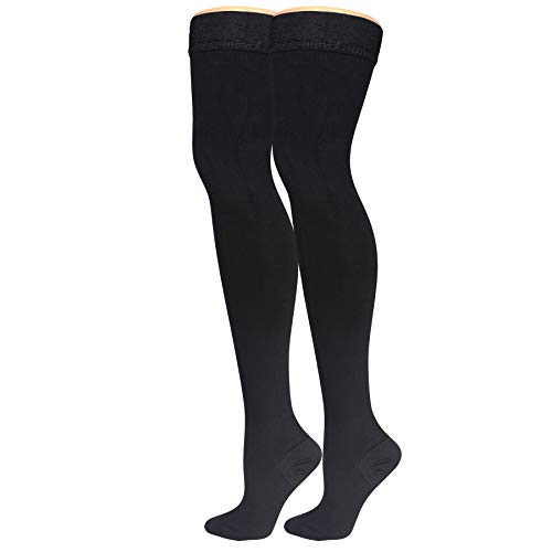 Truform 1945BL-L Compression Socks, 20-30 Mmhg, Men'S Dress Socks, Thigh High Over Knee Length thumb #6