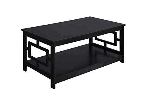 Convenience Concepts Town Square Coffee Table, Black #TOP12