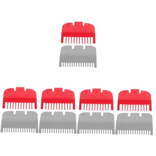 PAMINGONO 10個 バリカン専用 クリッパーガード バリカン用ガード グルーミング用の犬用バリカン 理容バリカンホルダー ディフューザー フェード 犬の爪切り プラスチック