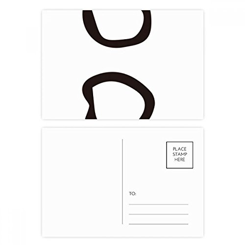 Bone Inscription Chinese Surname Character Postcard Set Birthday Mailing Thanks