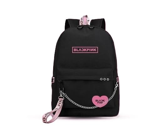 Compact printed polyester backpack for girls women three compartment school college travel daily use lightweight multipurpose carry bag-image-8