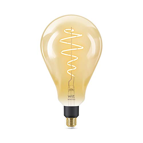 WiZ Smart Bulb, E27, Amber PS160 LED Bulb, Warm to Cool White, Dimmable, Smart LED Connected WiFi Works with Alexa - Image 2