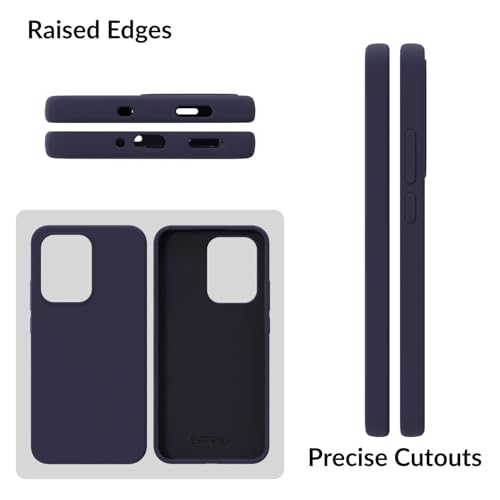 Image of SPRIG Compatible with Oppo Reno 13 Pro Premium SilkTone Back Cover Drop Tested Shock Proof Mobile Case for Men, Women, Boys and Girls with Camera Protection (Midnight Blue)