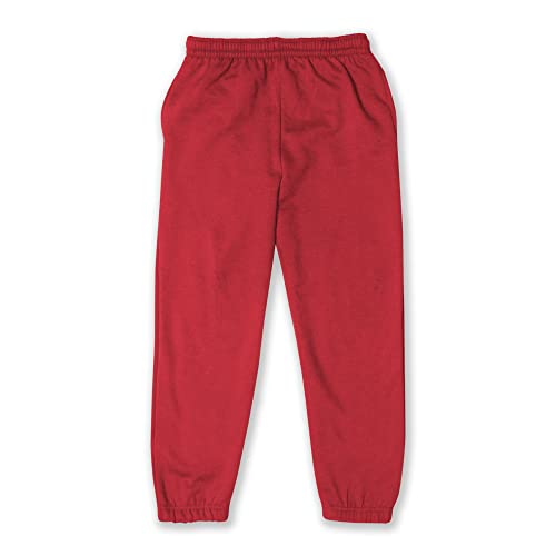 D&H CLOTHING UK Kids Boys Girls Fleece Jogging Bottom Childrens Jogger PE School Jog Pants Tracksuit Bottoms Sweatpants 7 to 8 Red