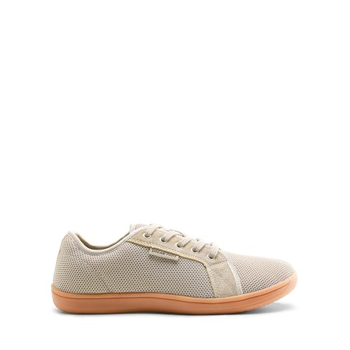 DREAM PAIRS Women's Barefoot Walking Wide Toe Box Zero Drop Minimalist Sneakers Non Slip Breathable Comfortable Lightweight Walking Shoes,Size 7.5W,Light Brown,SDWS2401W-W