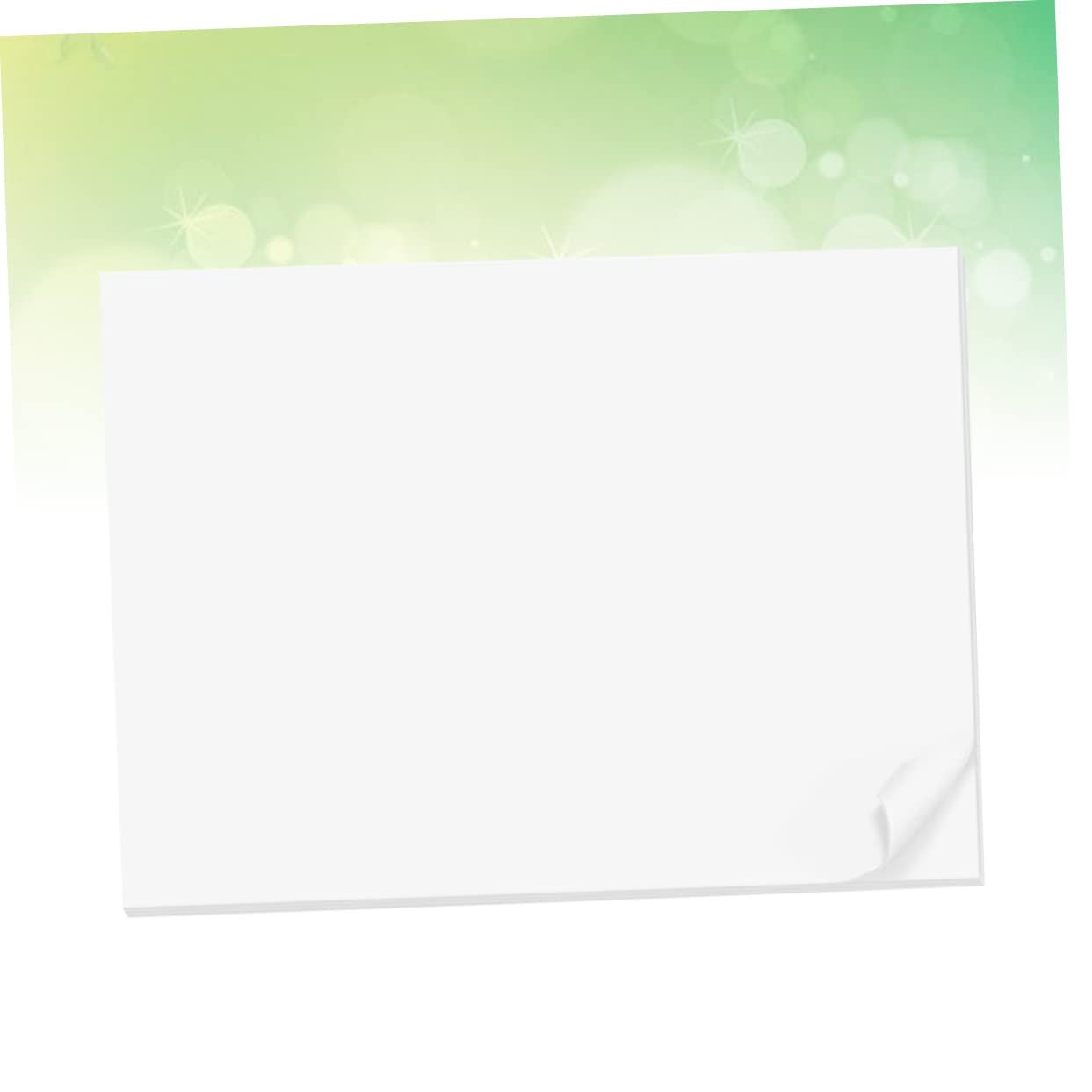 STOBOK Papier à Dessin A4 Blanc 100 Feuilles Compatible Crayons Facile à Transporter pour Peinture à L’aquarelle et Croquis Artistique