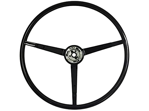 VSW Steering Wheel Black OE Style Compatible with Mustang 1965-1966